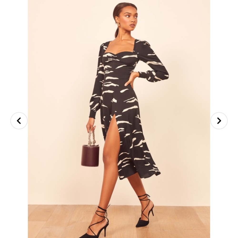 Reformation Hunt Dress (Black Wallflower)
